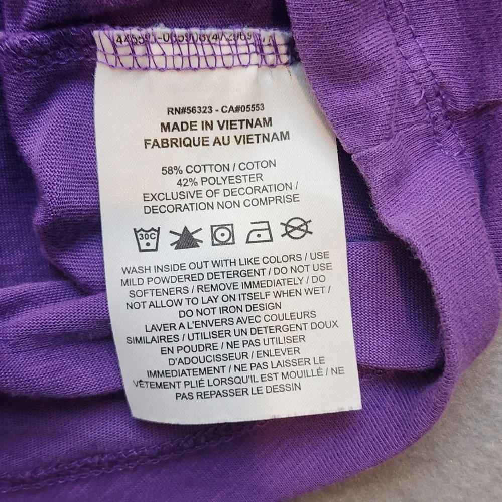 Nike Dri-FIT Purple Graphic Swoosh T-Shirt Womens Plus Size 1X Short Sleeve Tee - Picture 7 of 7